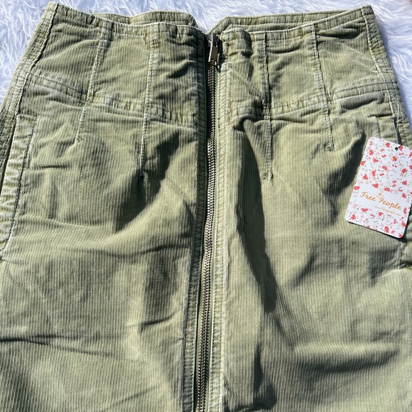Free People I Want It All Corduroy Midi Pencil Skirt - Picture 3 of 8
